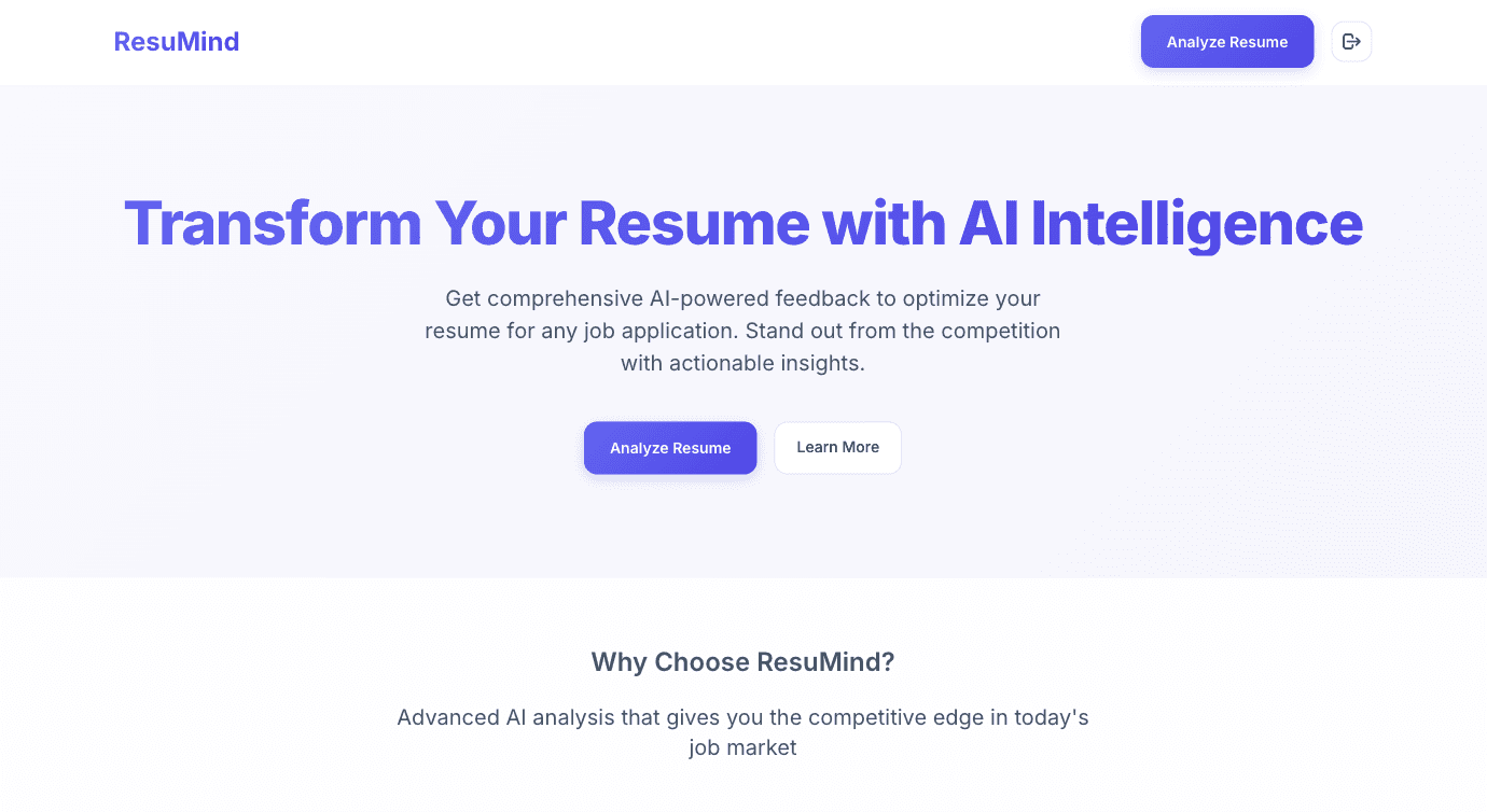 ResuMind AI project